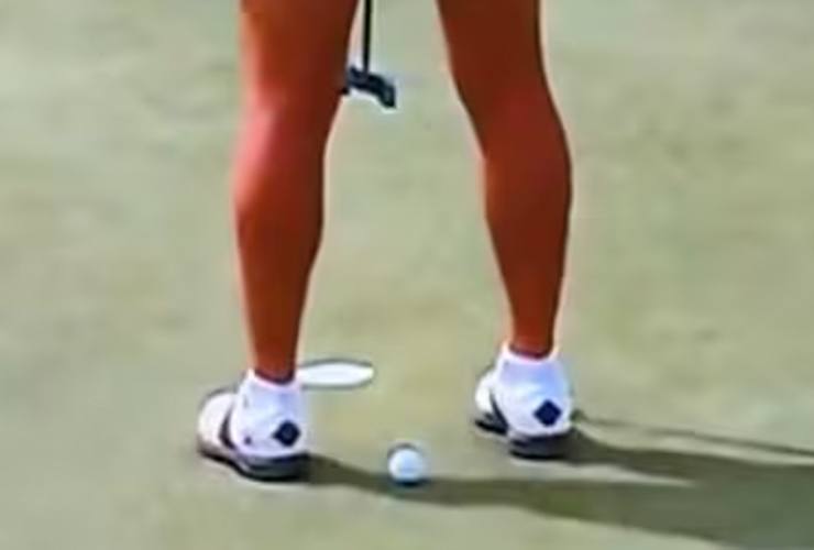 AimPoint for a tap-in? Watch this major champion do it at the LPGA event in Thailand