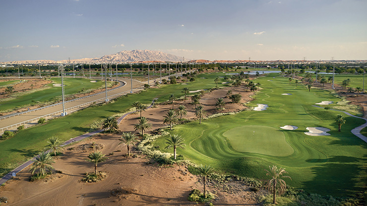 Who are the Middle East-based golfers playing in the Abu Dhabi Challenge?