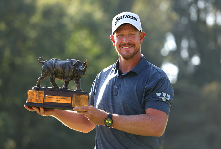 Jacques Kruyswijk claims his maiden DP World Tour victory at the Magical Kenya Open