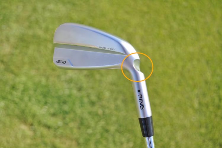 Ping irons have a notch on the hosel for one specific reason