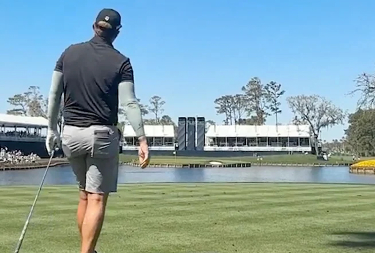Collin Morikawa’s caddie just made the first caddie ace in 25 years at the infamous 17th hole