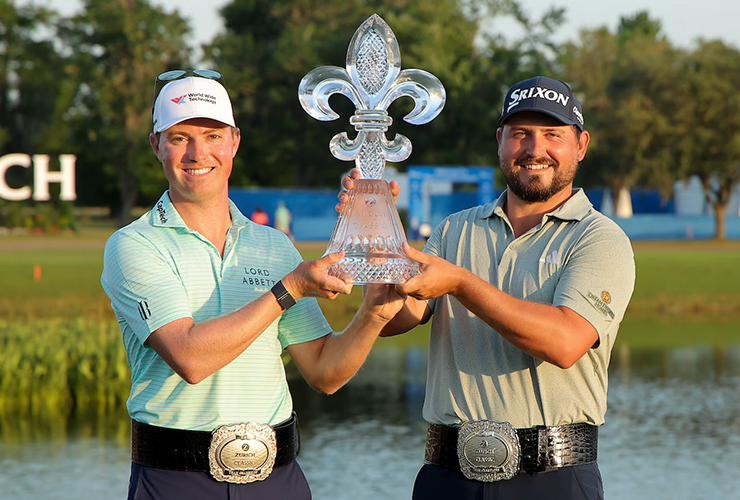 Andrew Novak rebounds from playoff loss, teams with Ben Griffin to collect first PGA Tour victories in New Orleans