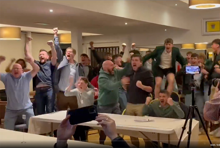 Watch Rory McIlroy’s Northern Ireland home club erupt with ‘tears of joy’ after his final putt