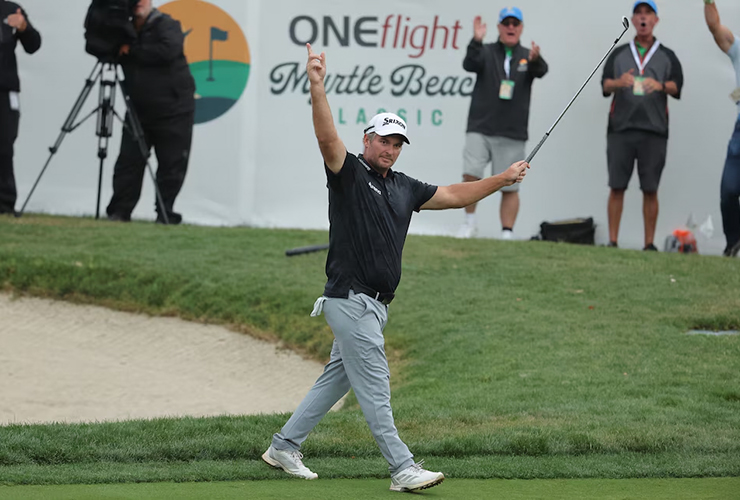 Watch Ryan Fox’s incredible chip in to win the Myrtle Beach Classic