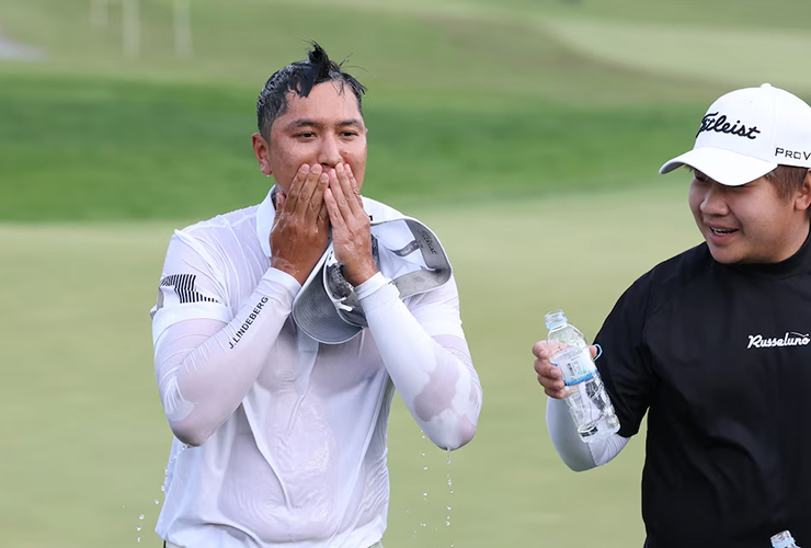 Two years ago he became an ordained monk. Now he just qualified for the Open Championship