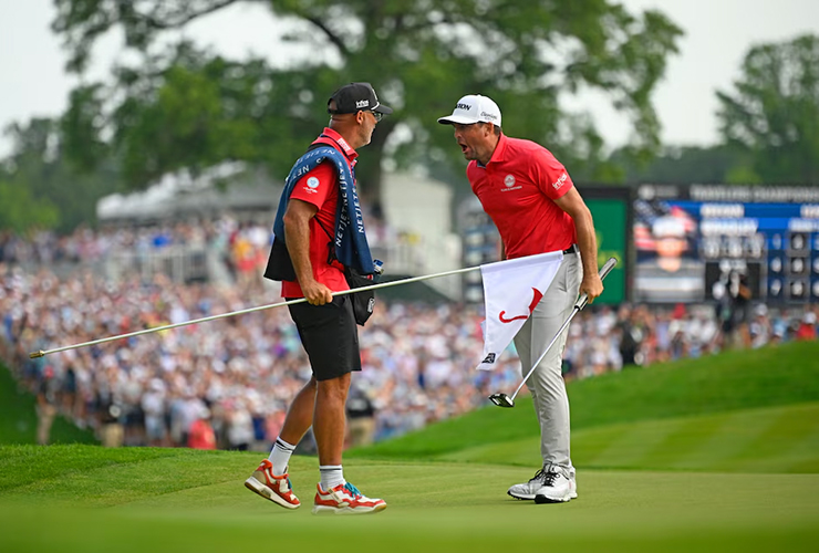 Keegan Bradley pulls off incredible comeback at Travelers Championship to deny Tommy Fleetwood PGA Tour title