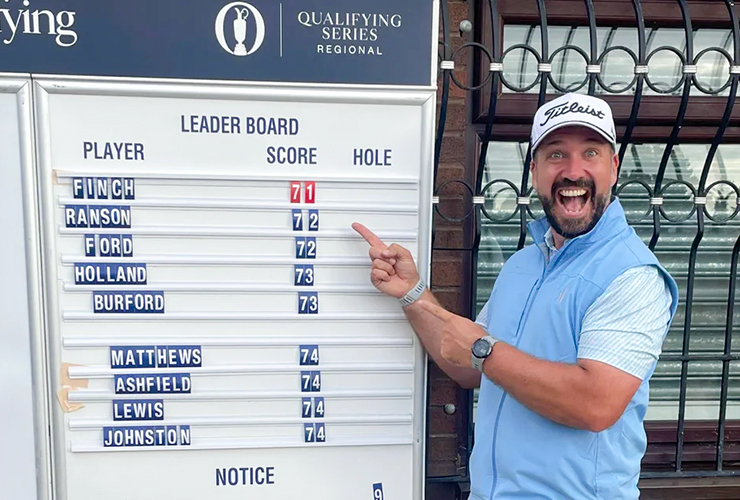 YouTuber Peter Finch wins Regional Open Qualifying, 36 holes away from Open Championship spot