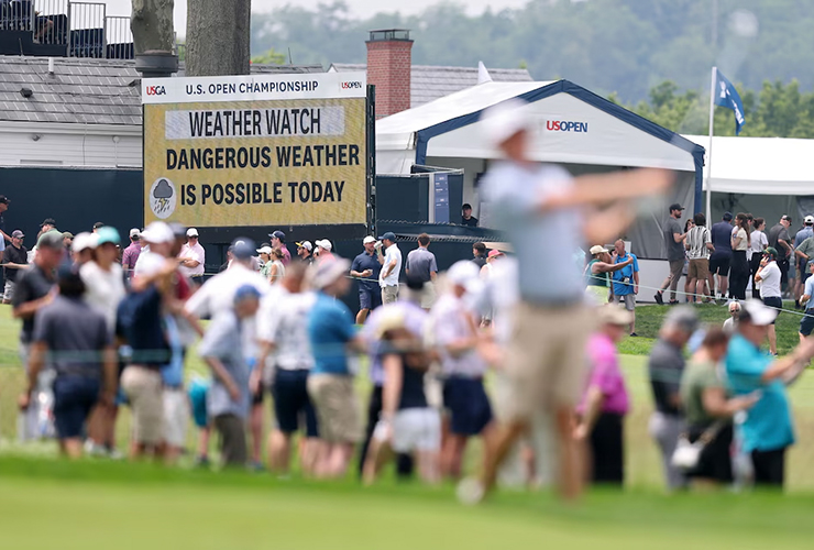 Wet weather forecasted for an already soggy U.S. Open at Oakmont