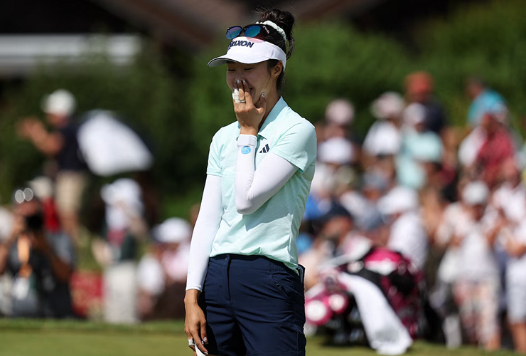 Grace Kim’s incredible eagle, birdie, eagle finish delivers her first major title in playoff at Evian Championship