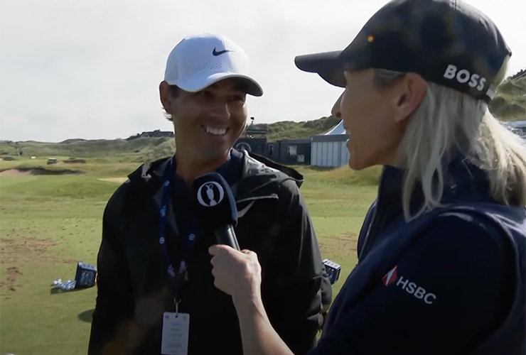 The Open 2025: Rory’s caddie, Harry Diamond, gives rare live TV interview