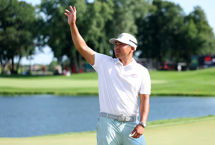 Kurt Kitayama barely made the 3M Open cut. He then made 20 birdies to win and is heading to the playoffs