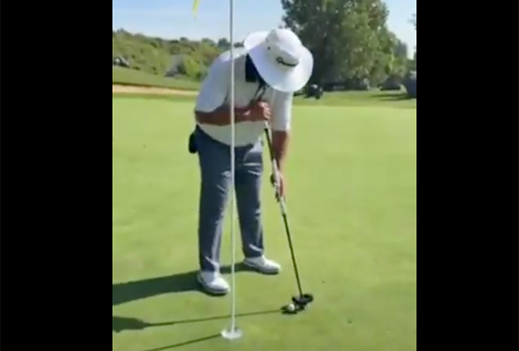 Golfer misses tap-in for first-ever eagle in the most excruciating way imaginable