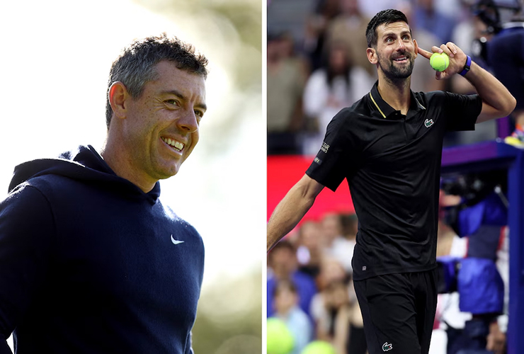 Rory McIlroy looks to Novak Djokovic for inspiration in dealing with Bethpage Black’s hostile Ryder Cup crowd