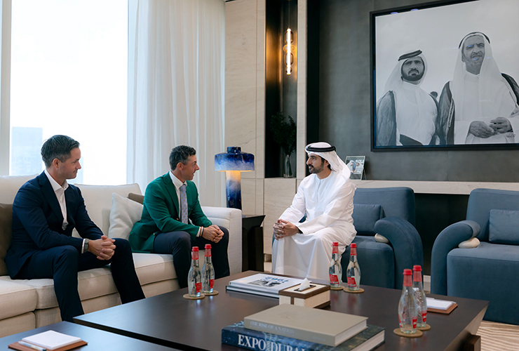 Rory McIlroy meets with Hamdan bin Mohammed, Crown Prince of Dubai