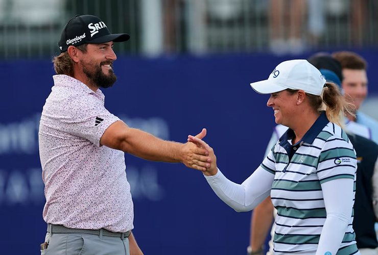 Andrew Novak, Lauren Coughlin ride late birdie blitz to victory in the Grant Thornton Invitational