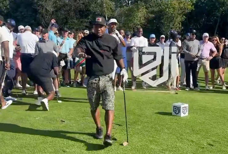 Ja Rule drills longtime sports photographer with shank at Derek Jeter Invitational