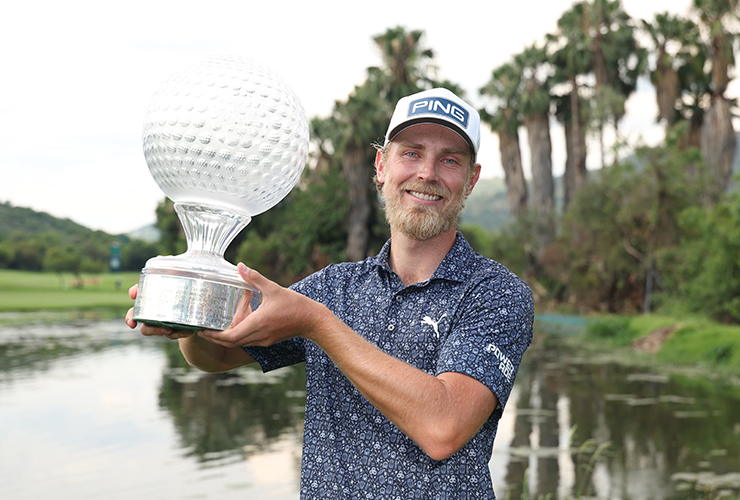 Kristoffer Reitan holds on for wire-to-wire Nedbank Golf Challenge victory