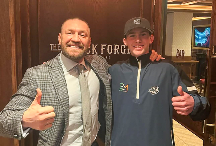 Conor McGregor signs 14-year-old Irish golfer to his management company