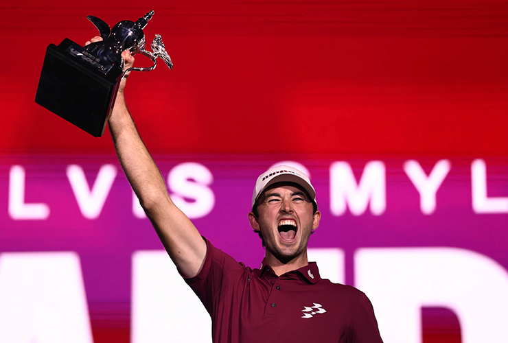 Elvis loves the lights: Rising Australian star scores stunning win in LIV Golf debut