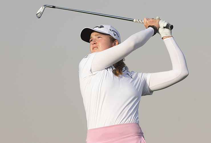 Rhodes and Choi set the pace in PIF Saudi Ladies International, Ciganda makes spectacular ace