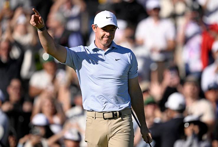 Rory McIlroy didn’t win at Riviera, but he still got to flex