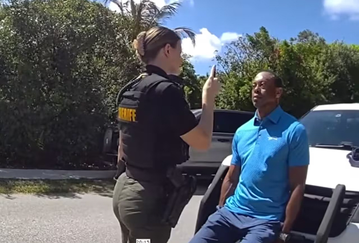 Body-cam footage of Tiger Woods’ crash and arrest released