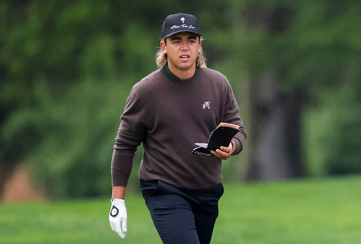 Garrick Higgo splits with caddie after tee-time penalty at PGA Championship